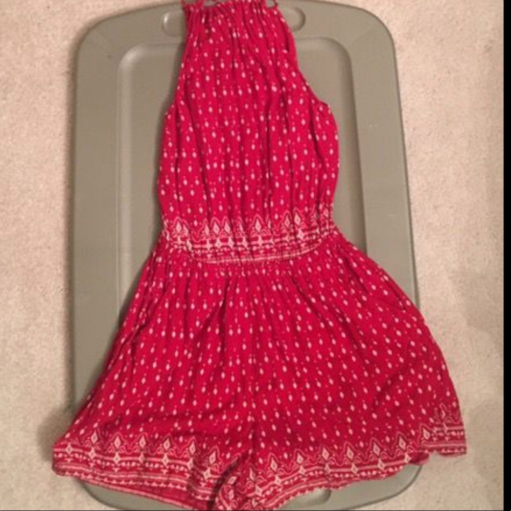 H&M Red Coachella Romper ‼️SOLD‼️